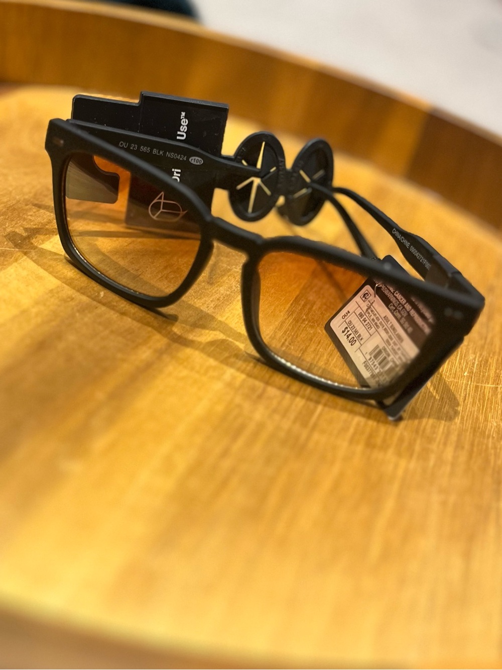 Original Use - Men's Matte Black Square Frame Glasses